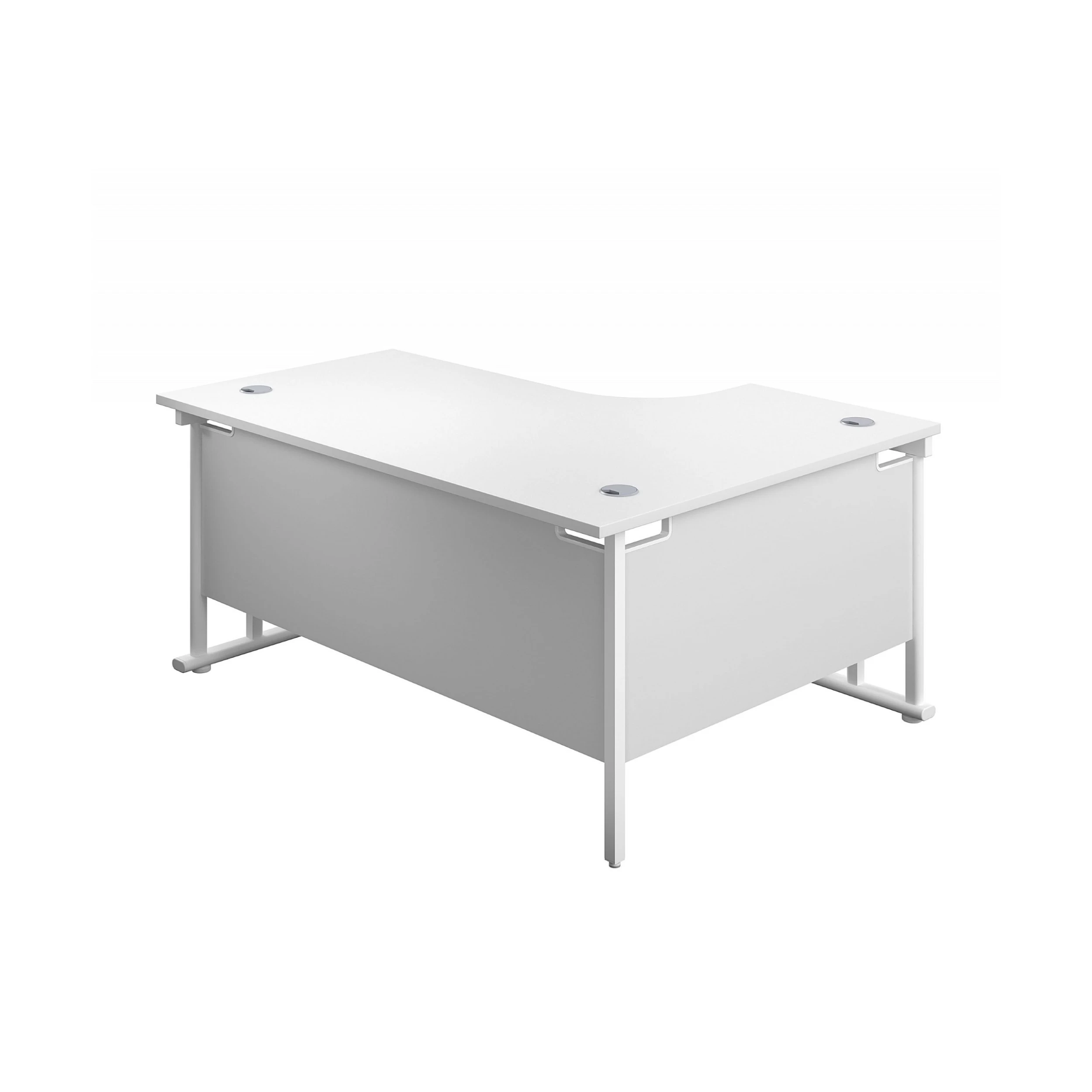 Commerce II Deluxe White Ergonomic Office Desks 8 Commerce II Deluxe White Ergonomic Office Desks - Image 8