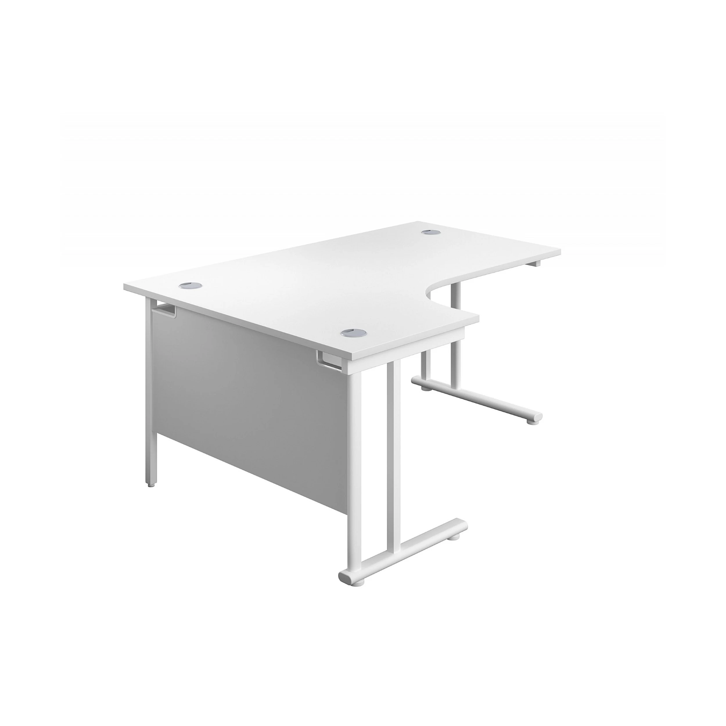 Commerce II Deluxe White Ergonomic Office Desks 7 Commerce II Deluxe White Ergonomic Office Desks - Image 7