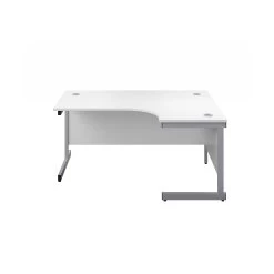 Commerce II White Ergonomic Office Desks -Home-Furniture 112304