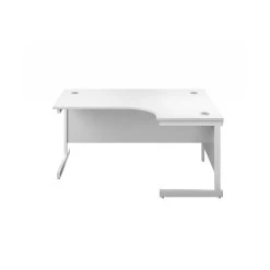 Commerce II White Ergonomic Office Desks -Home-Furniture 112306