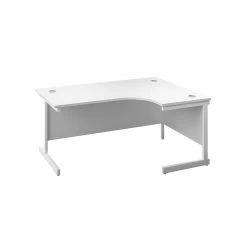 Commerce II White Ergonomic Office Desks -Home-Furniture 112307