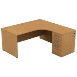 Alpha Plus Ergonomic Panel End Combination Desk