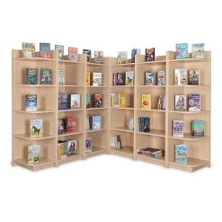 Large Corner Library Bookcase