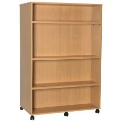Mobile Double Sided Library Bookcase -Home-Furniture 115701