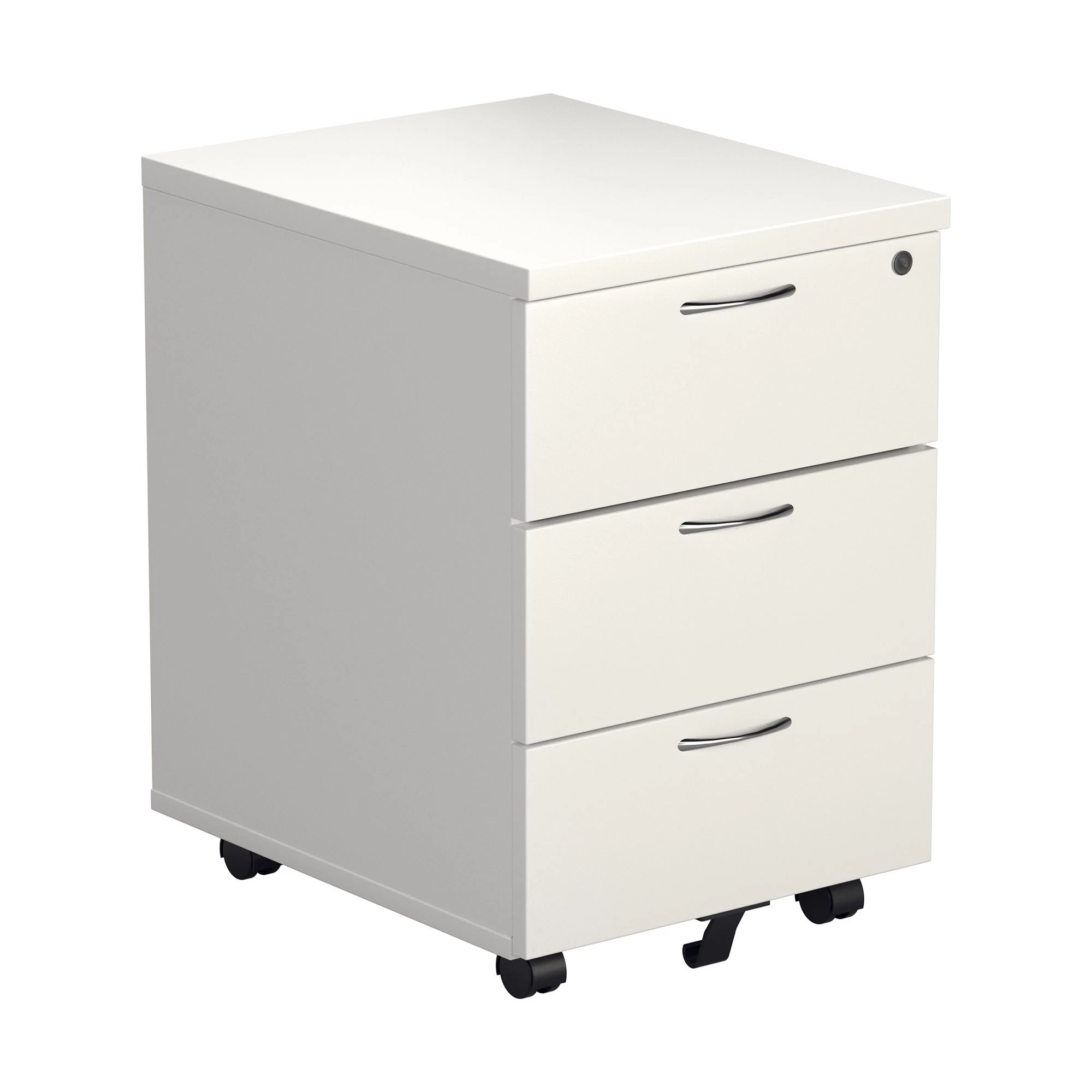 NEXT DAY Commerce II White Low Mobile Pedestals 3 NEXT DAY Commerce II White Low Mobile Pedestals - Image 3