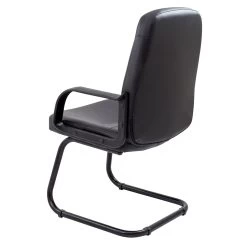Canasta Leather Look Visitor Chair -Home-Furniture 116078