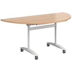 NEXT DAY Unite Plus Semi-Circular Flip Top Table -Home-Furniture 116336