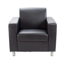 Iceberg Leather Faced Reception Chair