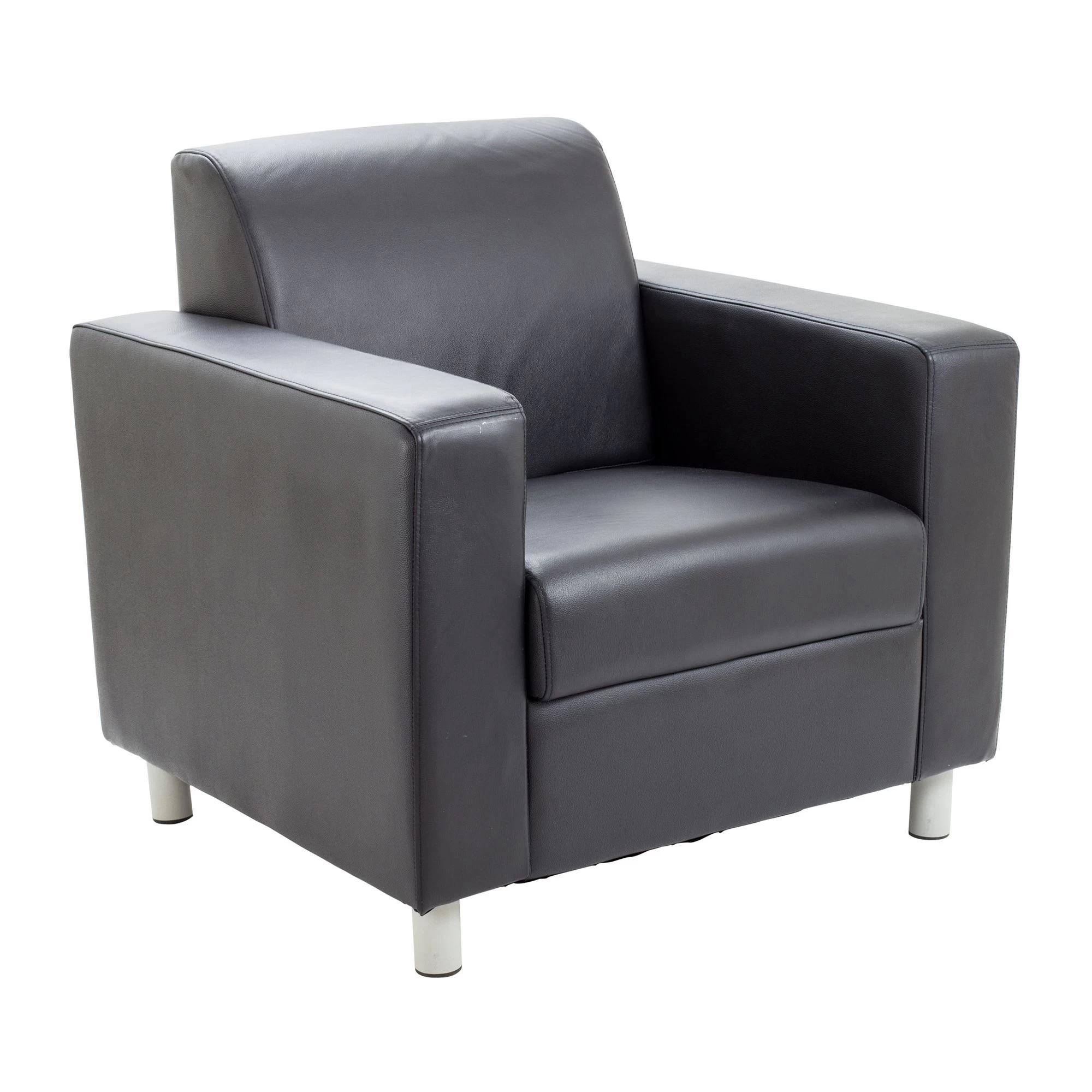 Iceberg Leather Faced Reception Chair 2 Iceberg Leather Faced Reception Chair - Image 2