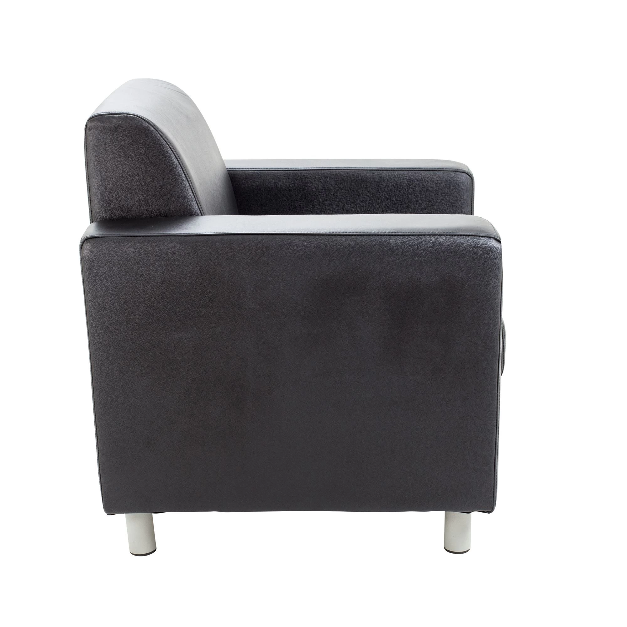 Iceberg Leather Faced Reception Chair 3 Iceberg Leather Faced Reception Chair - Image 3